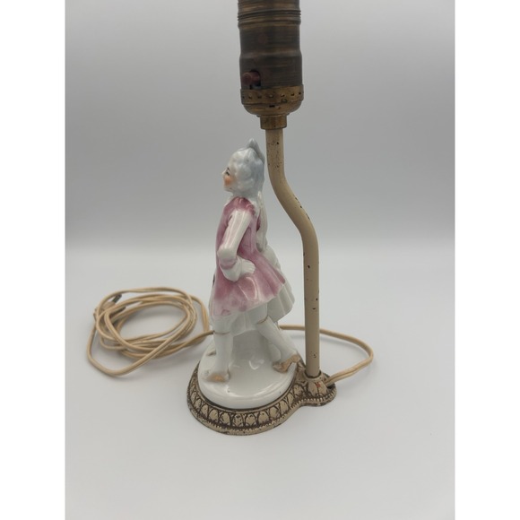 Antique Meissen Style Porcelain "Courting Couple" Lamp - Picture 3 of 8